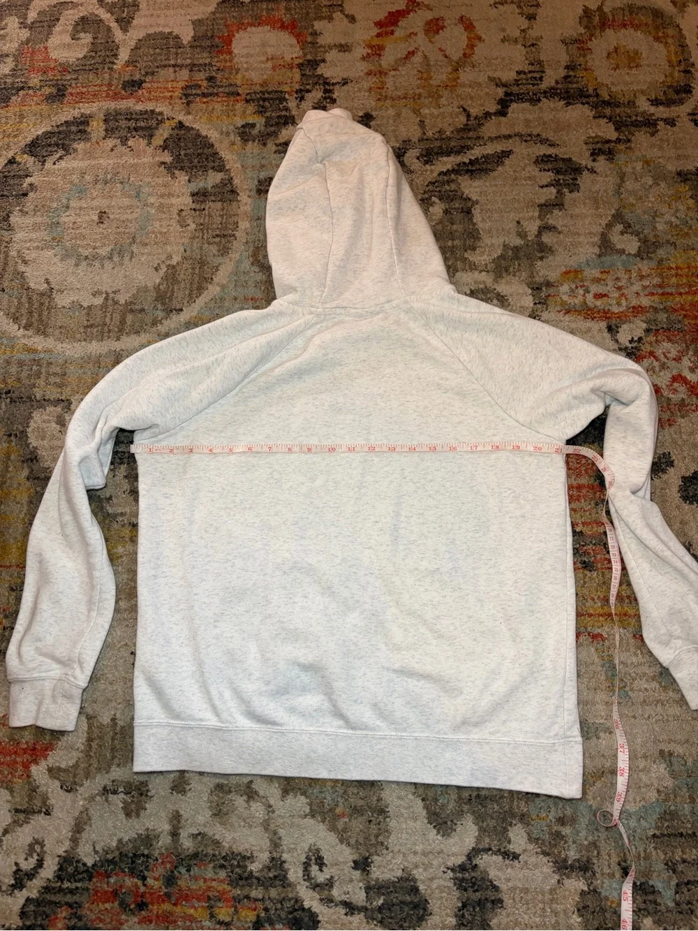 Nike Heather Gray Hoodie with Black Swoosh